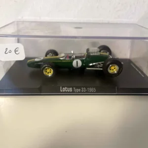 Lotus type 33 verte numéro 1 de 1965 (Formule 1)