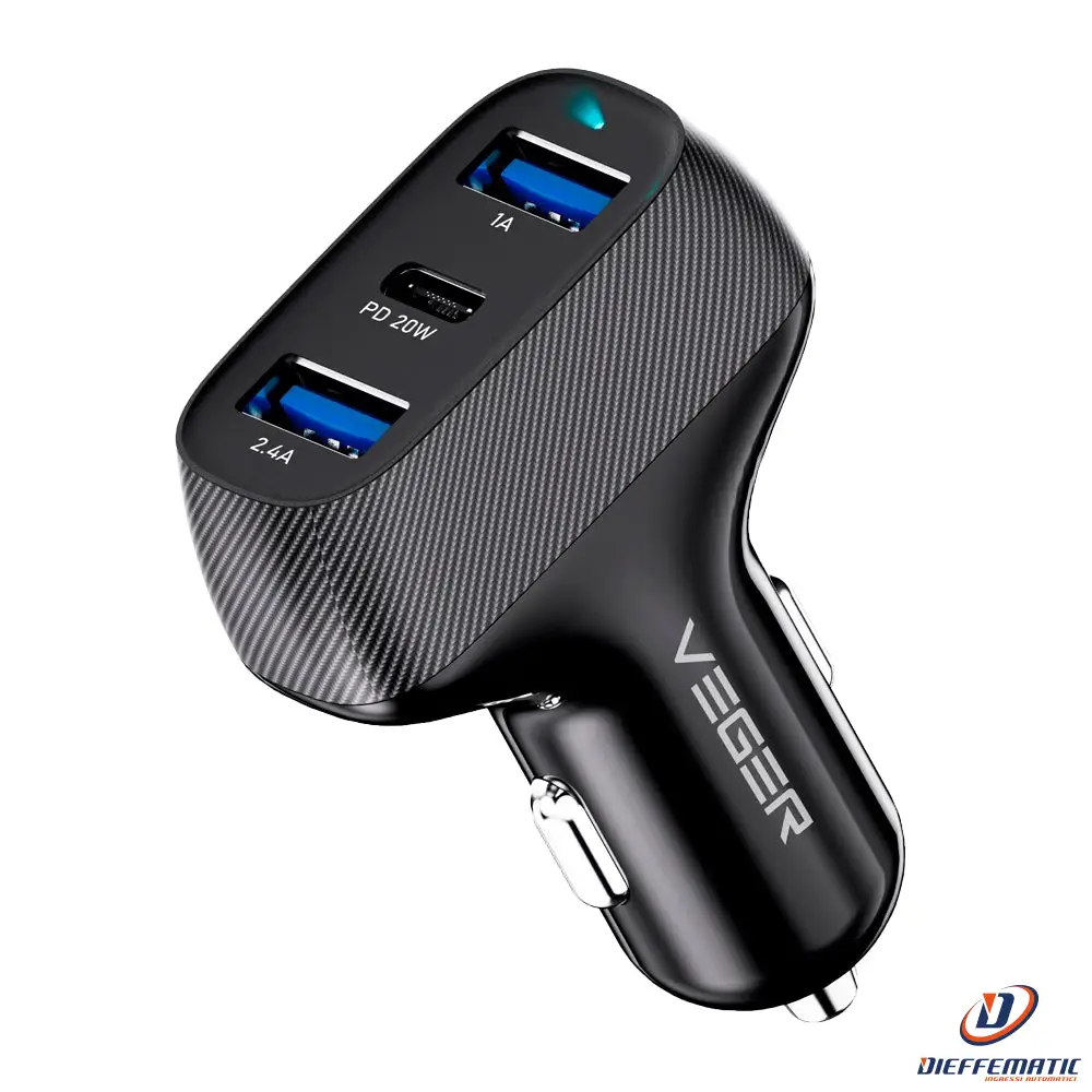 Veger Vg-Cc271-2A1C Accendisigari Per Auto avec 12 modes clignotants