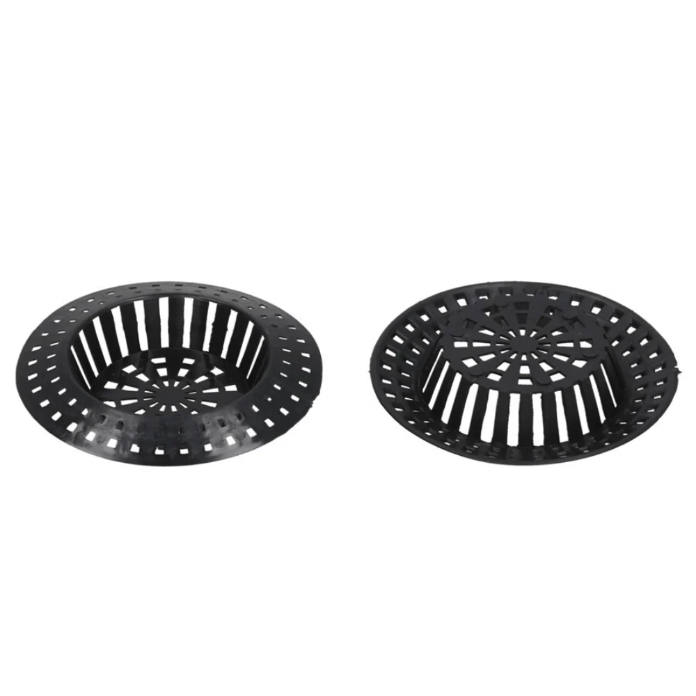 Set de 2 Filtres d'Évier en Plastique Noir – Anti-Déchets avec revêtement anticorrosion