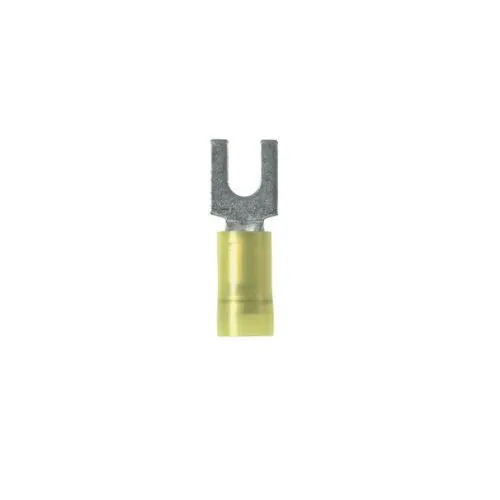 12-10 AWG Standard Fork Terminal Jaune soleil PNF10-10F-L (Pack 50)