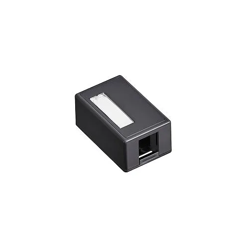 Leviton 1-Port Plenum Rated QUICKPORT Surface-Mount Box Noir jais 41089-1EP