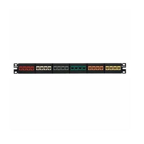 Netkey 24 Port ModularPatch Panel 1 RU Rohs NKFP24Y