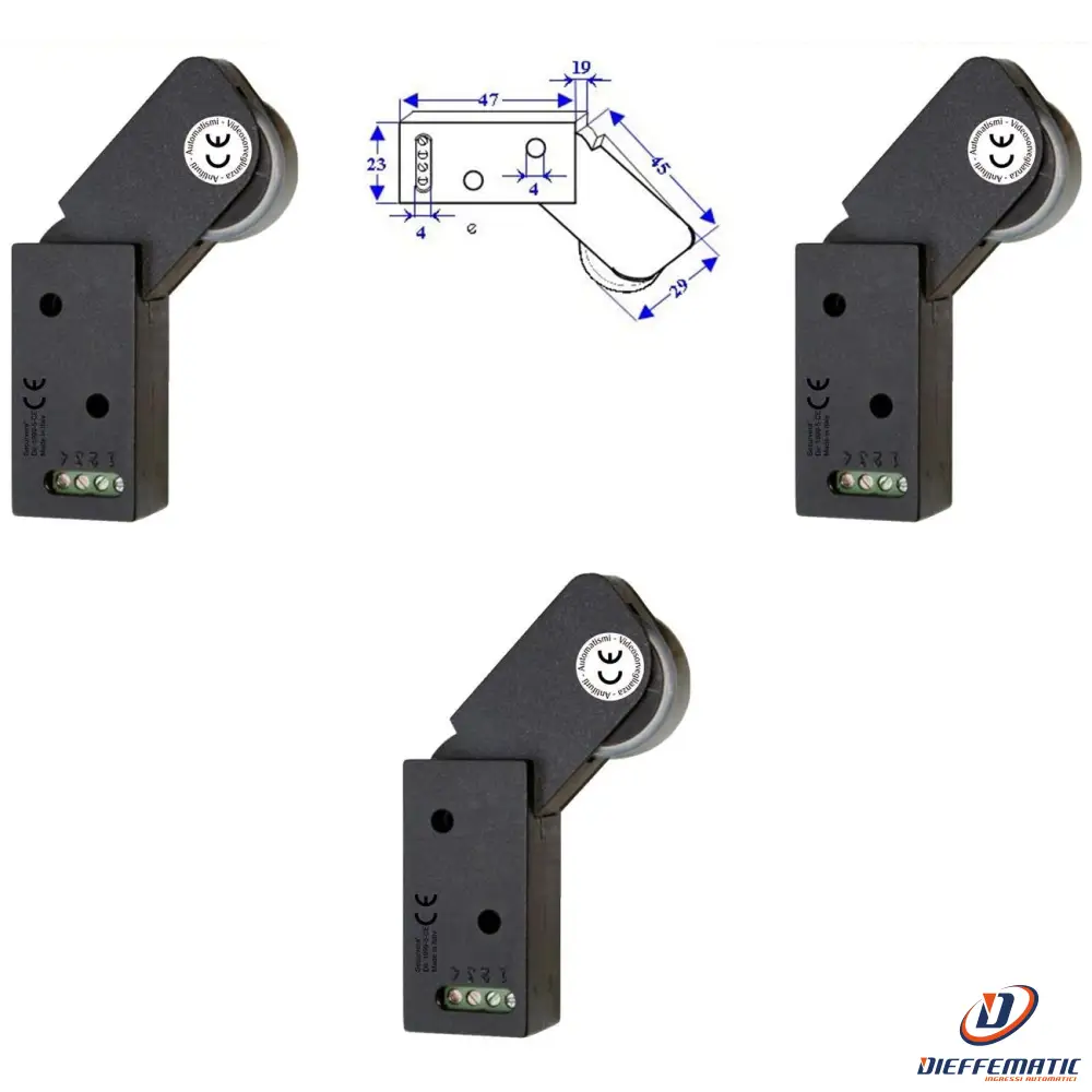 Rotelli Contatti Allarme Passaggio Securvera Se-Rcmtrcvapb pour camions