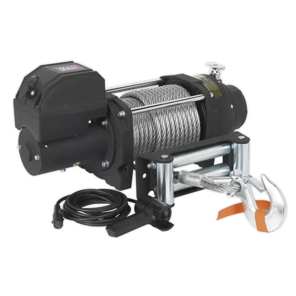 Sealey RW8180 12V Industrial Recovery Winch 8180kg Line Pull avec support de montage