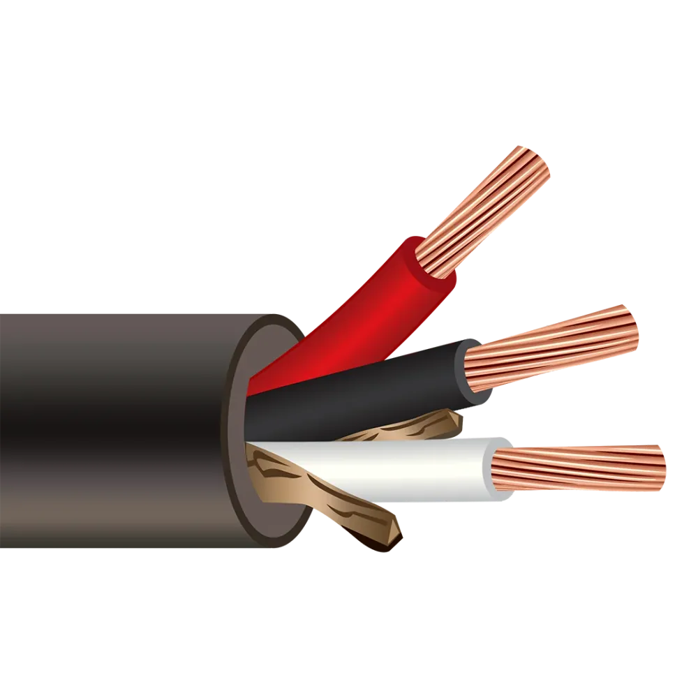 Shipboard Cable LSTHOF-9 10 AWG 3 Conductor Ethylene Propylene En gomme