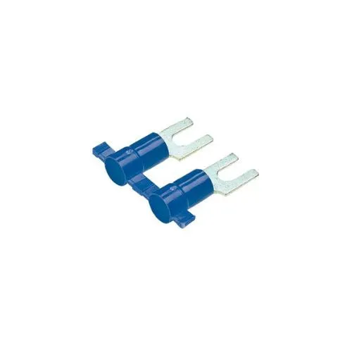 Tin Plated Cuivre Funnel Entry Narrow Fork Terminal Blue PV14-10FNB-3K (Pack 3000)