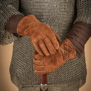 Coffre de rangement Suede Gloves Gauntlets Chocolat