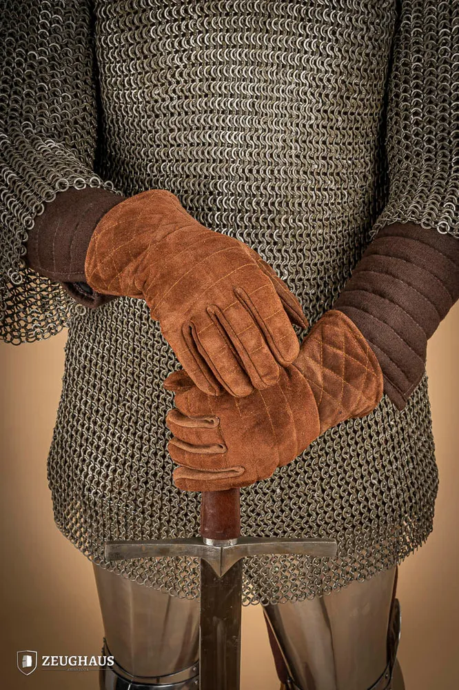 Coffre de rangement Suede Gloves Gauntlets Chocolat