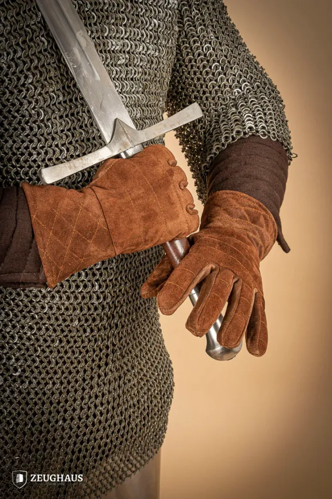 Coffre de rangement Suede Gloves Gauntlets Chocolat