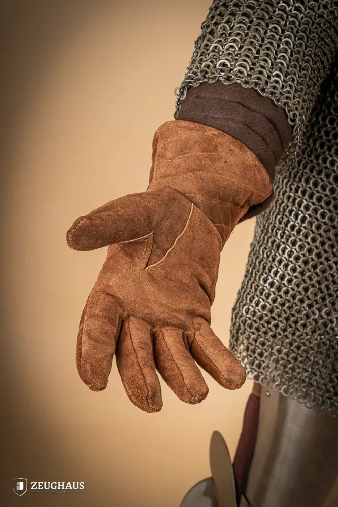 Coffre de rangement Suede Gloves Gauntlets Chocolat