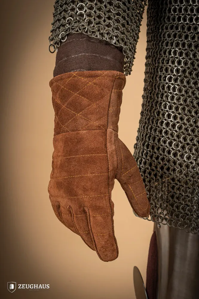 Coffre de rangement Suede Gloves Gauntlets Chocolat