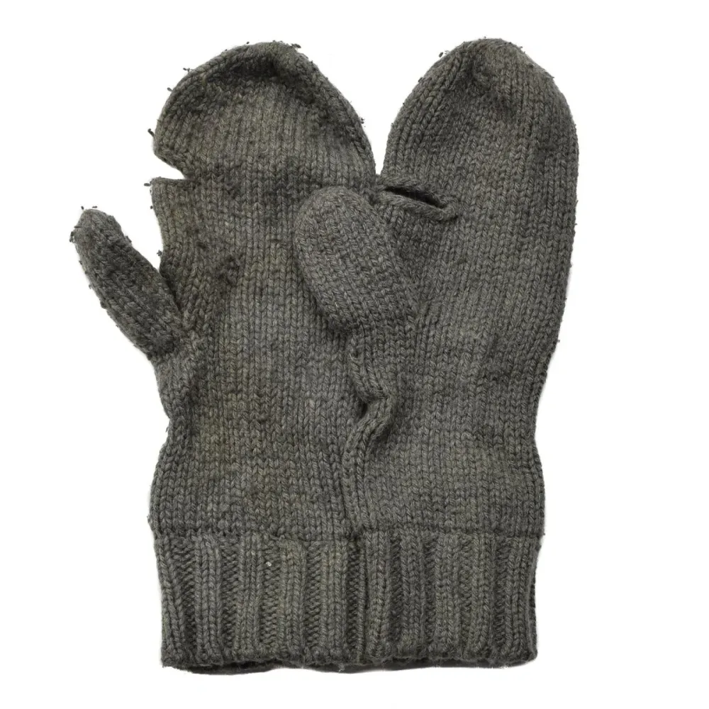 Gants en laine grise véritable de l'armée suisse, mitaines respirantes et chaudes pour la neige et le hivernal