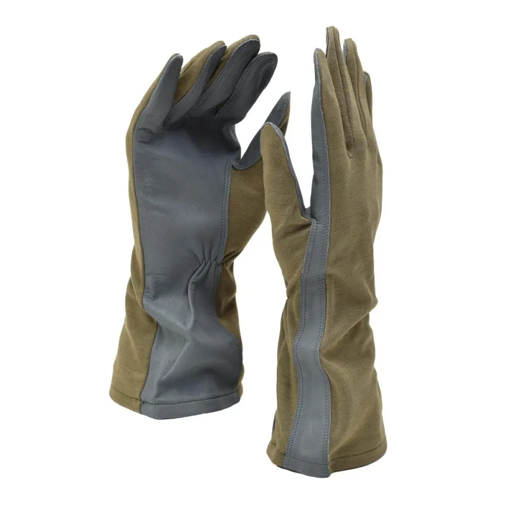 Gants militaires néerlandais d'origine olive en cuir résistant à la chaleur en aramide NEUF pour Jet Ski