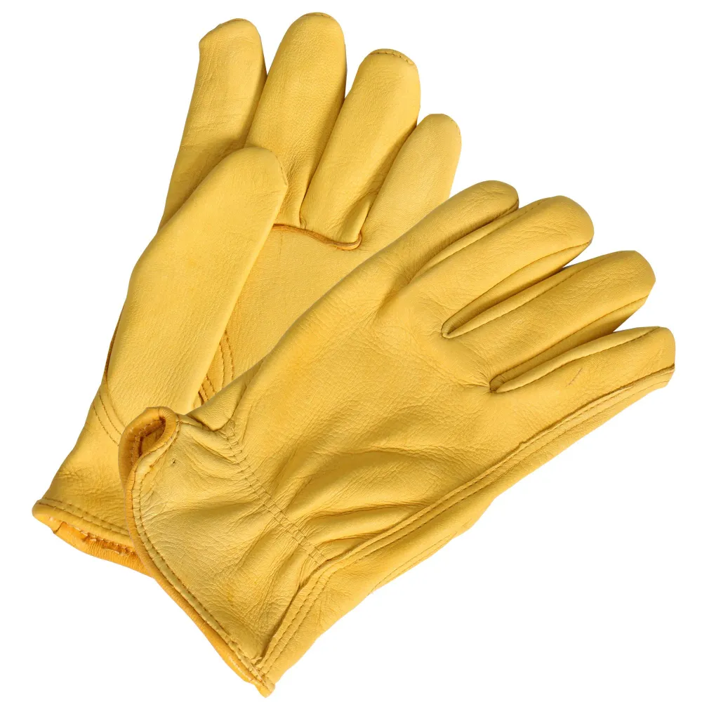 Hot Leathers GVD1012 Gold Deerskin Simili-cuir Driving Gloves