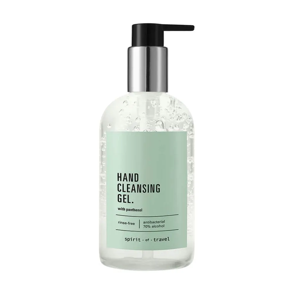 Protection Quad Spirit Travel, Gel nettoyant pour les mains 300 ml, Désinfectant pour les mains.