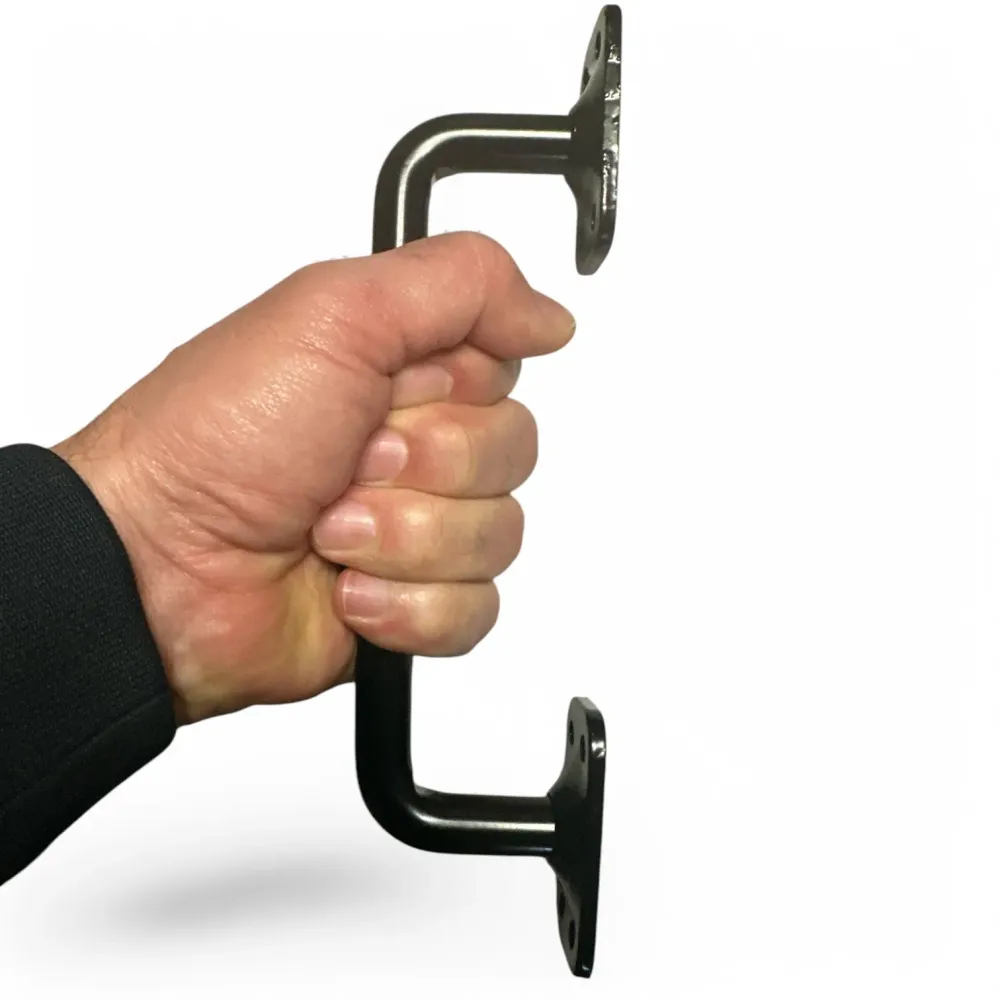 Poignée de porte metalique extérieur 180mm Noir