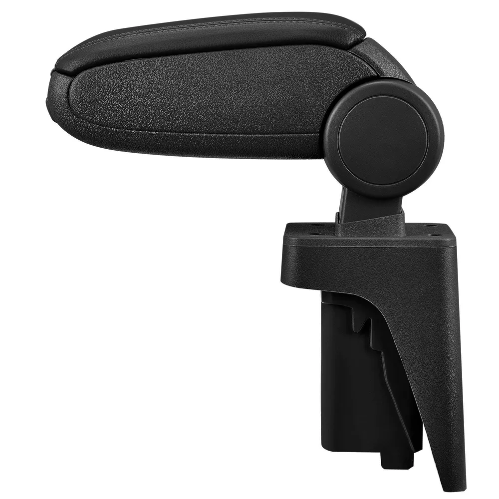 Accoudoir central pour Audi A3 S3 8P avec compartiment rembourré cuir-synthétique noir avec des coutures noirs 03_0000369