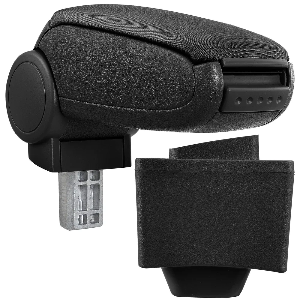 Accoudoir central pour AUDI A3 8L avec compartiment rembourré textile noir 03_0000366