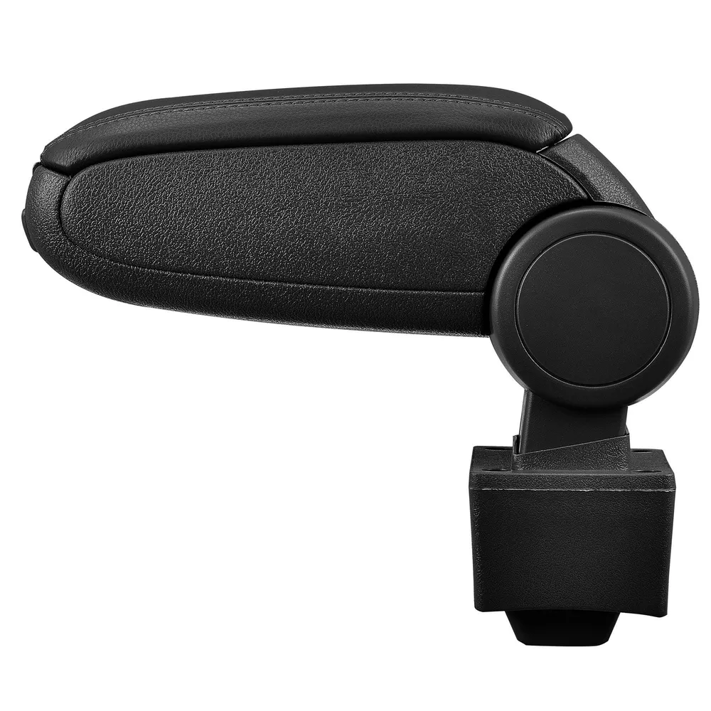 Accoudoir central pour AUDI A3 8L avec compartiment rembourré cuir-synthétique noir avec des coutures noirs 03_0000363