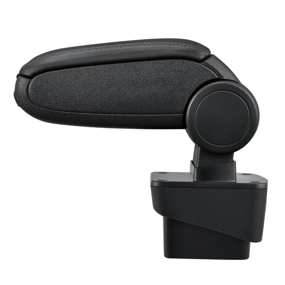 Accoudoir central pour Audi A1 (8X) avec compartiment rembourré cuir-synthétique noir avec des coutures noirs 03_0000357