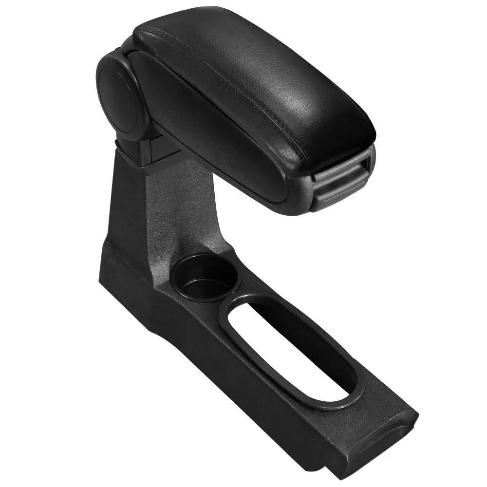 Accoudoir central pour Ford Fiesta / Mazda 121 avec compartiment rembourré textile noir 03_0000449