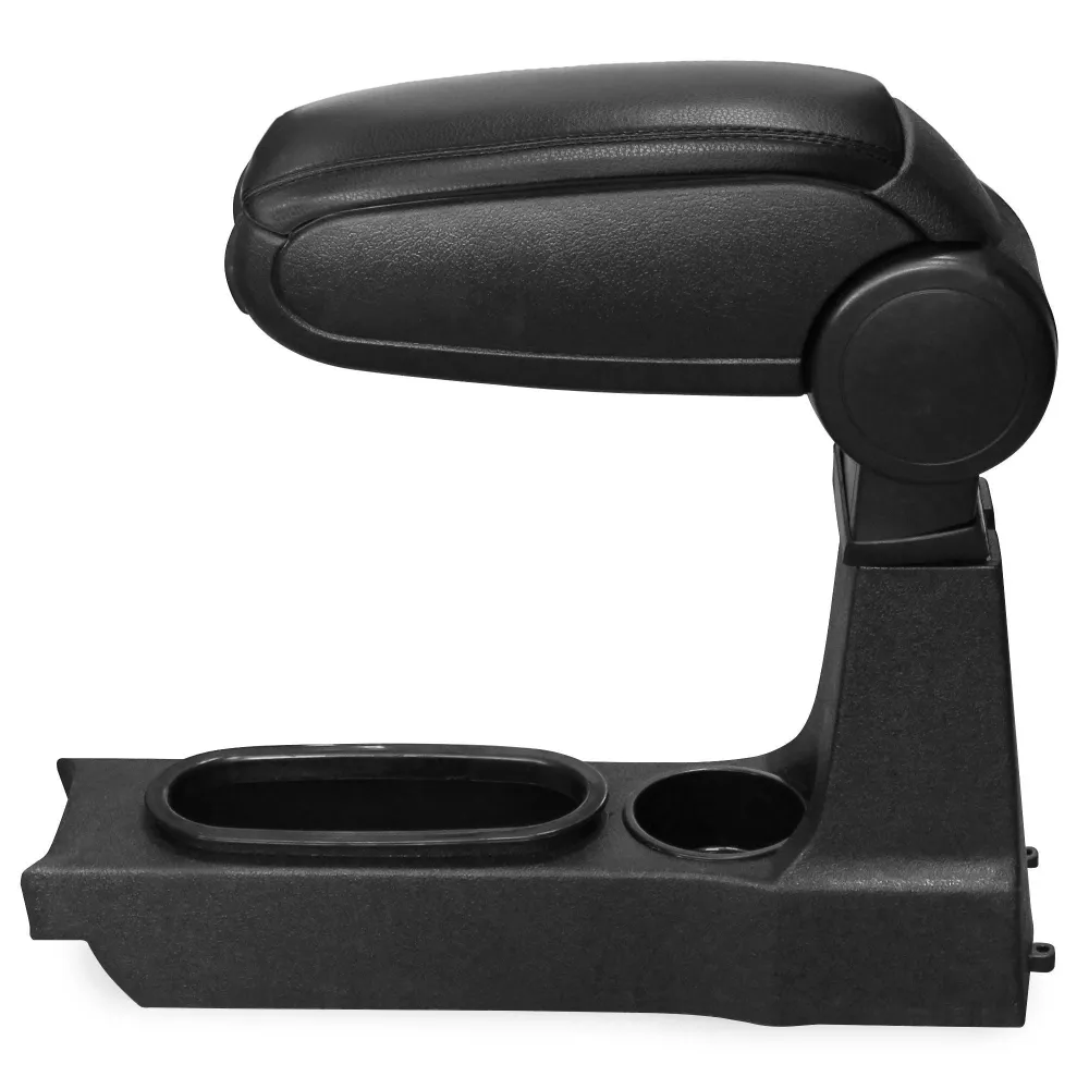 Accoudoir central pour Ford Fiesta / Mazda 121 avec compartiment rembourré textile noir 03_0000449