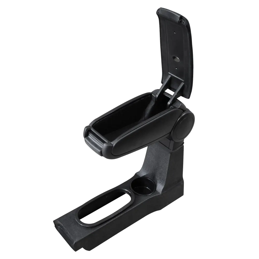 Accoudoir central pour Ford Fiesta / Mazda 121 avec compartiment rembourré textile noir 03_0000449