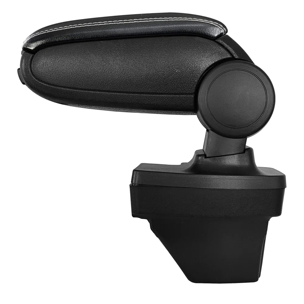 Accoudoir Central Rembourré pour Renault Clio V / Clio 5 Similicuir Noir avec Coutures Blaches 03_0008850