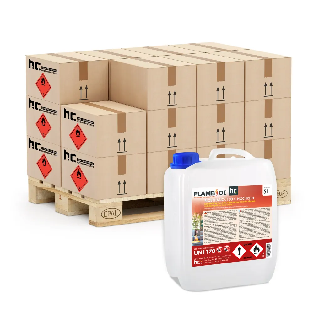 Lubrifiant transmission 5 L FLAMBIOL® Bioethanol Hochrein 100 % rauch- und rußfrei Kanistern