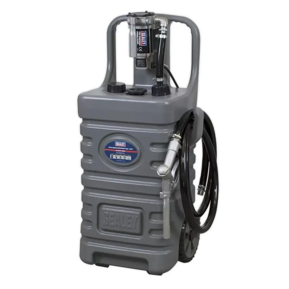Sealey DT55GCOMBO1 Mobile Dispensing Tank 55ltr Diesel Pump - Grey
