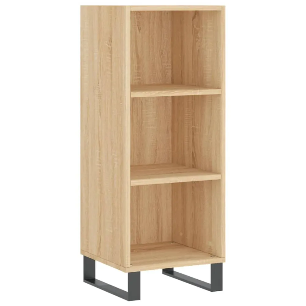 Buffet bahut commode armoire meuble de rangement organisateur cuisine salle de séjour salon haut sonoma 34,5 x 34 x 180 cm...