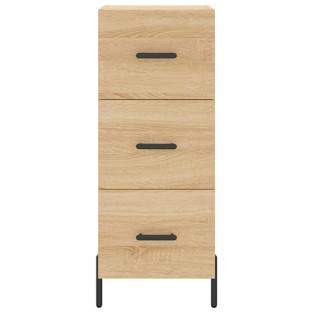 Buffet bahut commode armoire meuble de rangement organisateur cuisine salle de séjour salon haut sonoma 34,5 x 34 x 180 cm...
