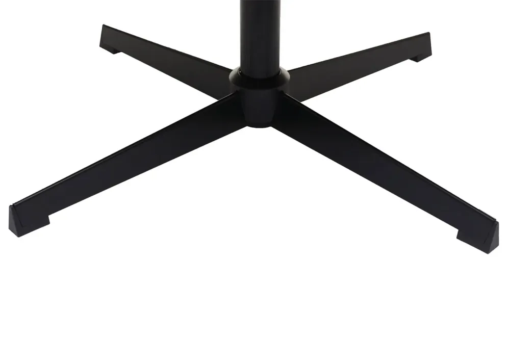 Chaise fauteuil cocktail lounge avec base pivotante métal et revêtement en synthétique noir 04_0003166 - Compatible Univer...