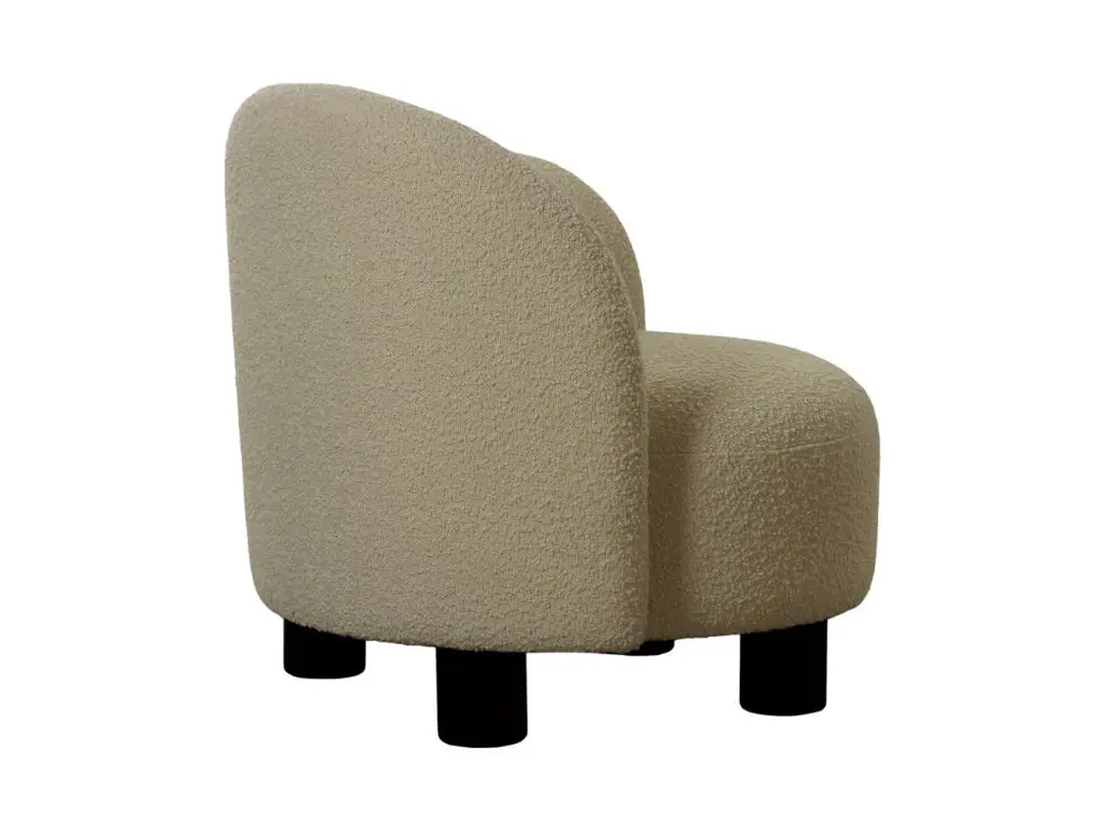 Couvre-selle imperméable Honolulu - Fauteuil accoudoir droit en tissu bouclette - Couleur - Ecru
