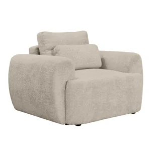 Mahina - fauteuil - en tissu bouclette avec mousses incluses