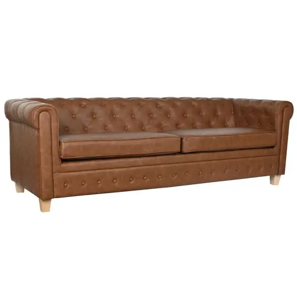 Porte-bagages scooter Chesterfield Style 3 Seater Sofa Light Chocolat