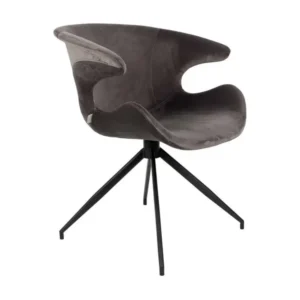 Protège-mains MIA - Chaise velours gris