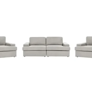 Racing 5 Seater Fabric Living Room Set Light Grey ALLA