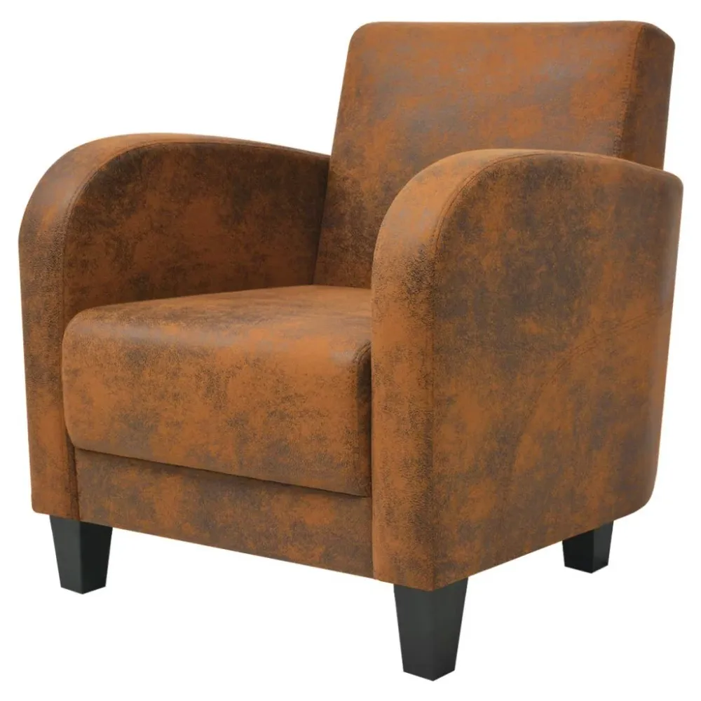 Sangle de fixation Fauteuil chaise siège lounge design club sofa salon marron 73 x 72 x 76 cm 1102086/3