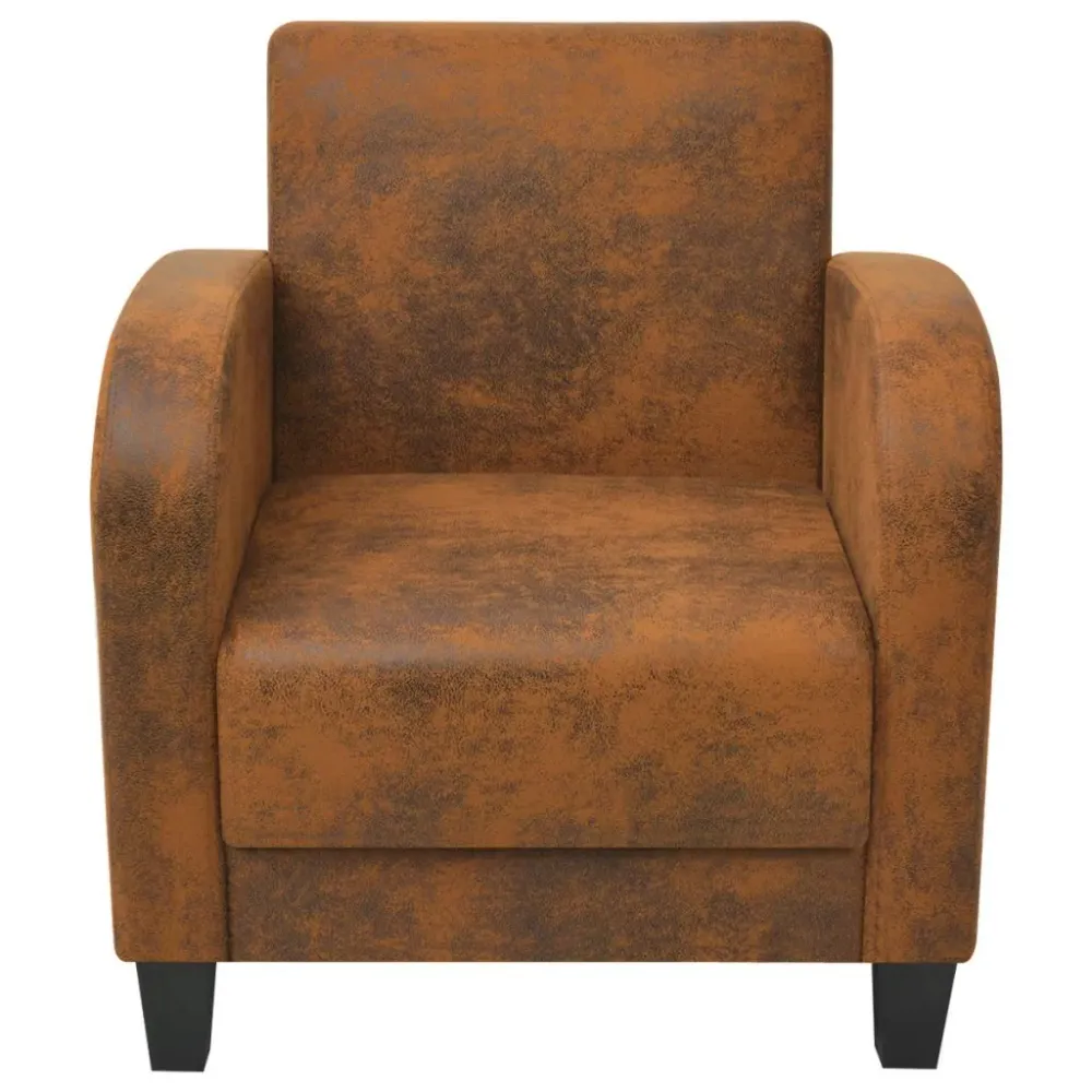 Sangle de fixation Fauteuil chaise siège lounge design club sofa salon marron 73 x 72 x 76 cm 1102086/3