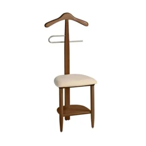Sangle de fixation Valet de nuit - H105cm x L45cm x P41cm - hêtre massif noyer - Sedie