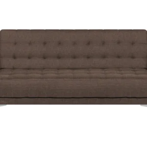 3 Seater Fabric Sofa Bed Caramel ABERDEEN