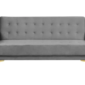 3 Seater Tissu doux Sofa Bed Grey ABERDEEN