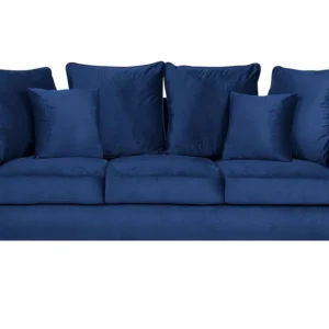 3 Seater Velvet Sofa Marine Blue BORNHOLM