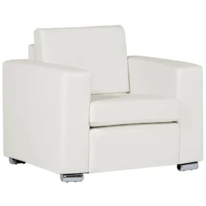 Support smartphone Armchair HELSINKI Cuir grainé White