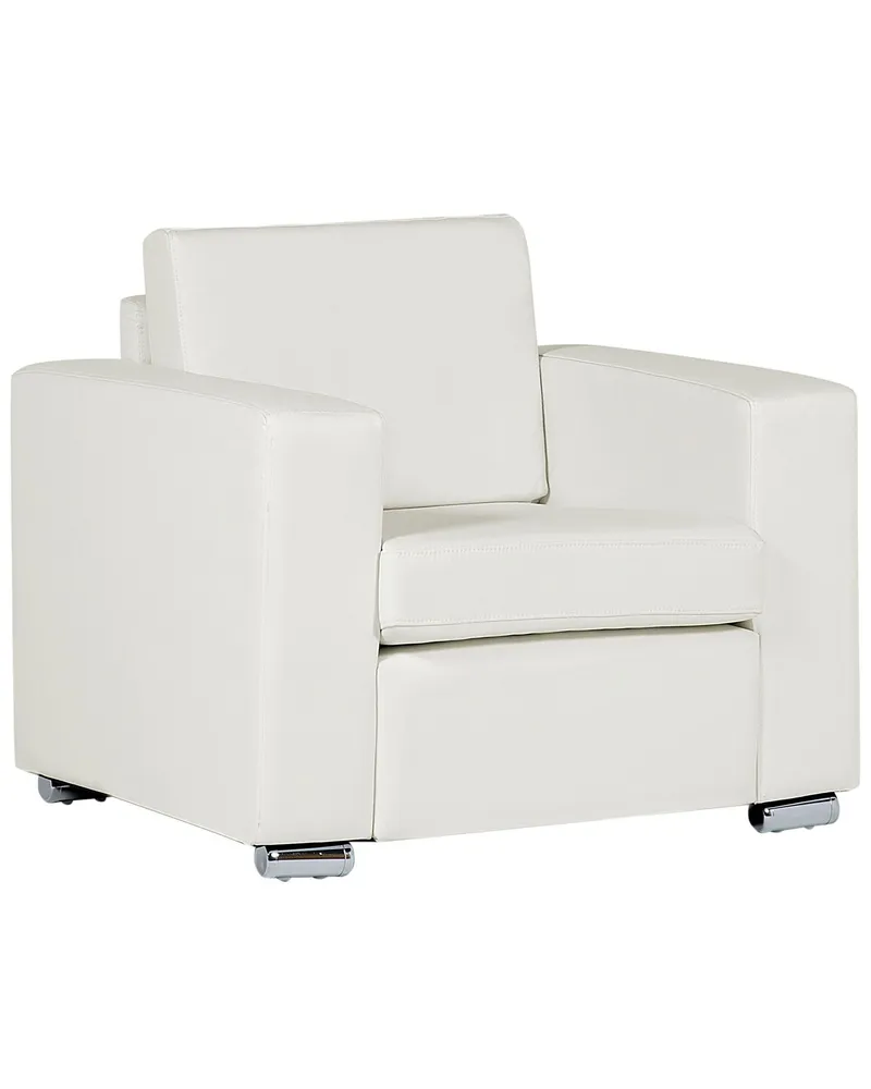 Support smartphone Armchair HELSINKI Cuir grainé White