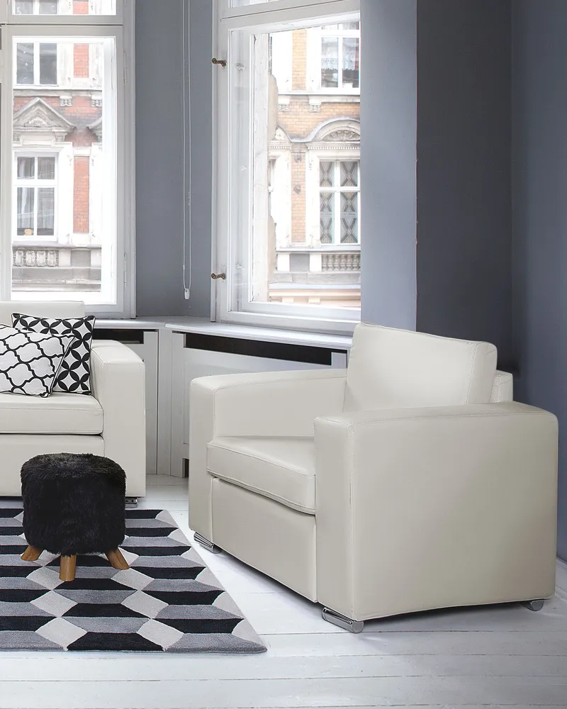Support smartphone Armchair HELSINKI Cuir grainé White