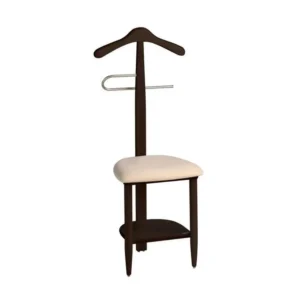 Valet de nuit - H105cm x L45cm x P41cm - hêtre massif wenge - Sedie Compatible avec la plupart des modèles