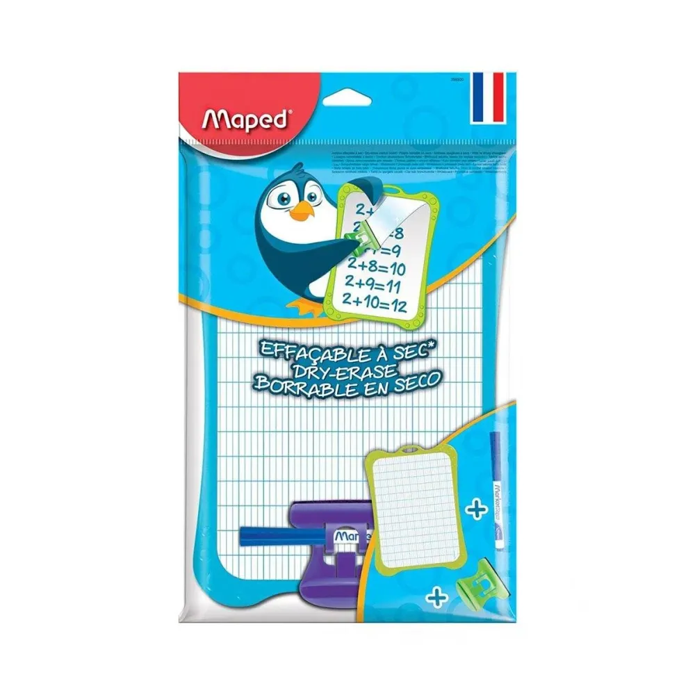 Maped ardoise blanche avec accessoires – Qualité & Prix chez Alpha55 – Accessoire nécessaire au quotidien