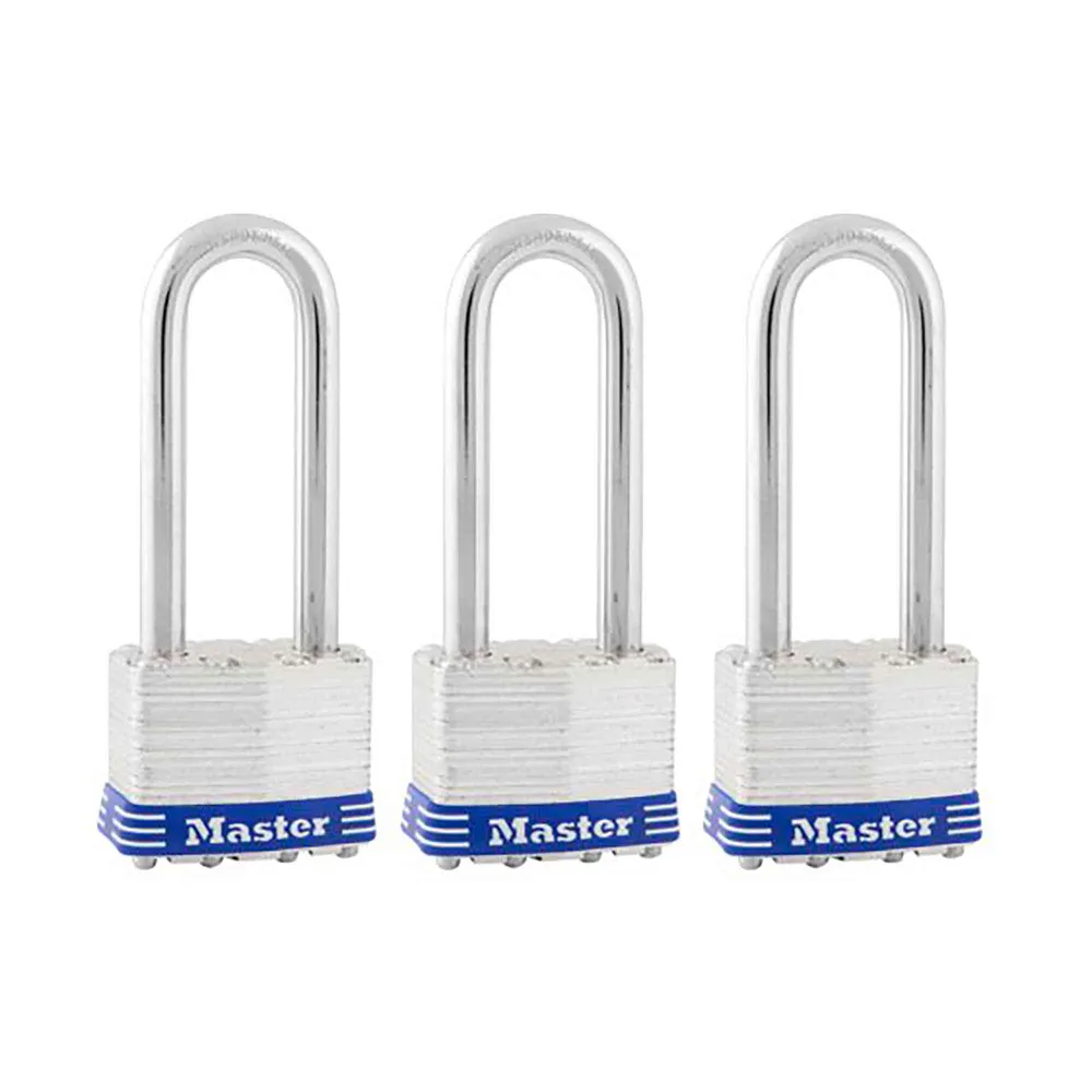 Protection intérieure Cadenas laminé de 1-3/4" avec arceau de 2-1/2", 3 unités